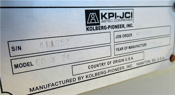 Kpi-jci 60" W X 24' L Scalping Grizzly Feeder On Portable Module)